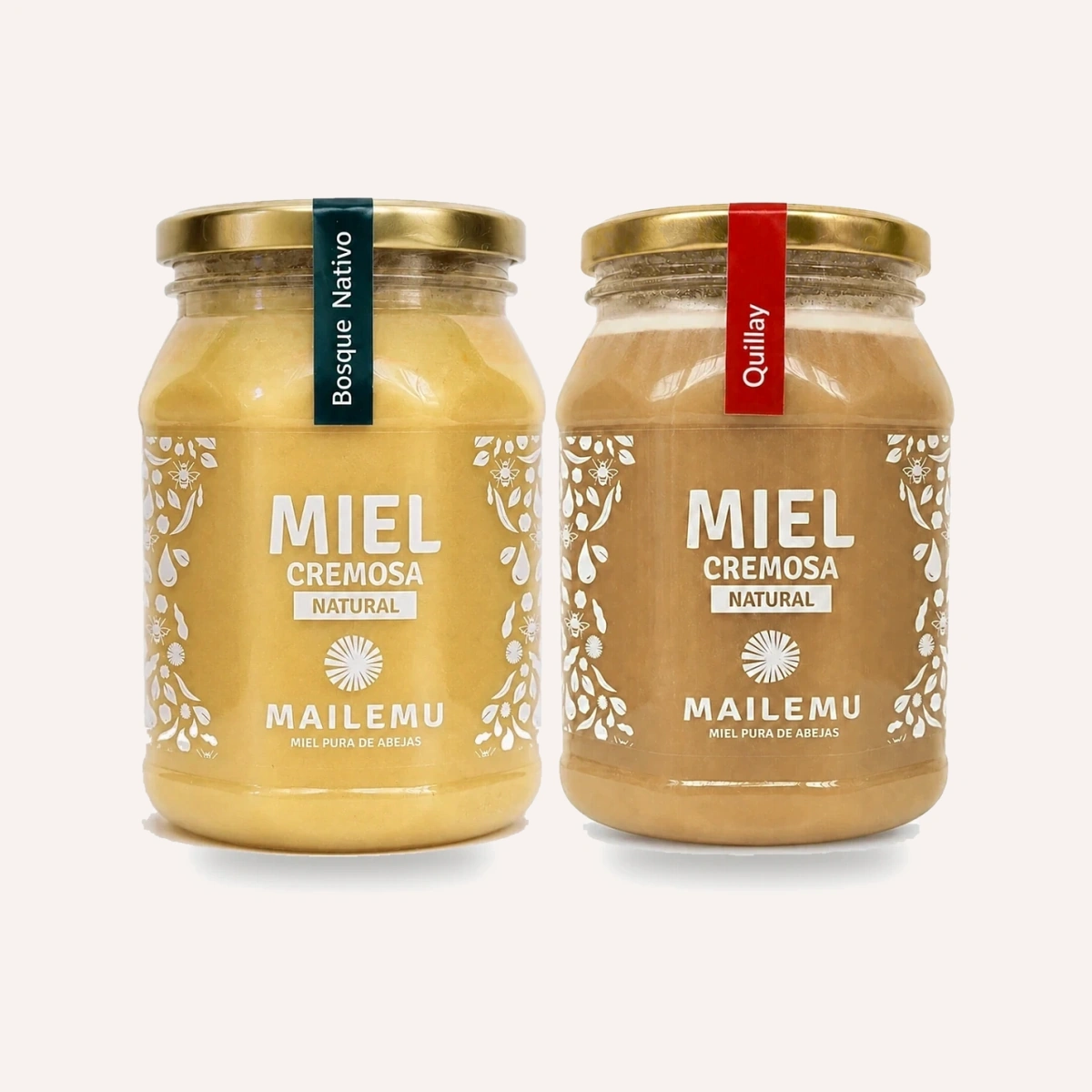 Pack miel de Quillay y Bosque Nativo 1kg Mailemu