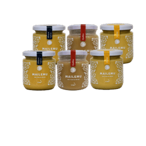 Pack variedades de miel de Ulmo, Bosque Nativo y Quillay, formato cremoso
